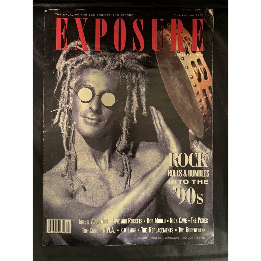 Vintage 1989 Exposure Magazine Perry Farrell Jane’s Addiction